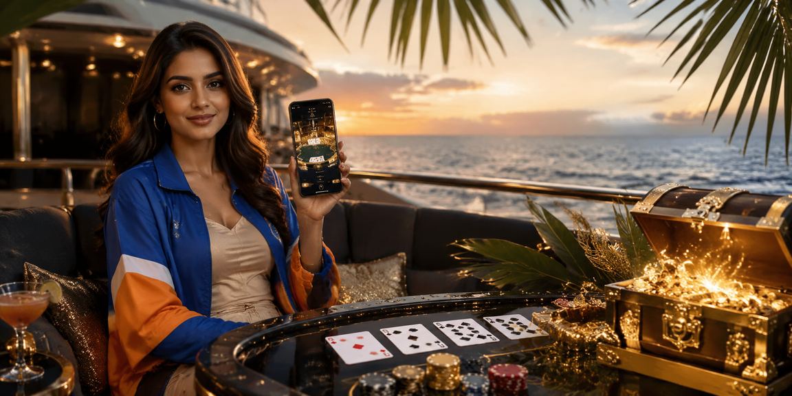 Joyful cricket fans enjoying sports betting on mobile at beach